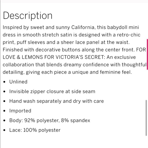 for Love and Lemons FL&L Daffodil Mini Dress S EUC - Picture 6 of 16